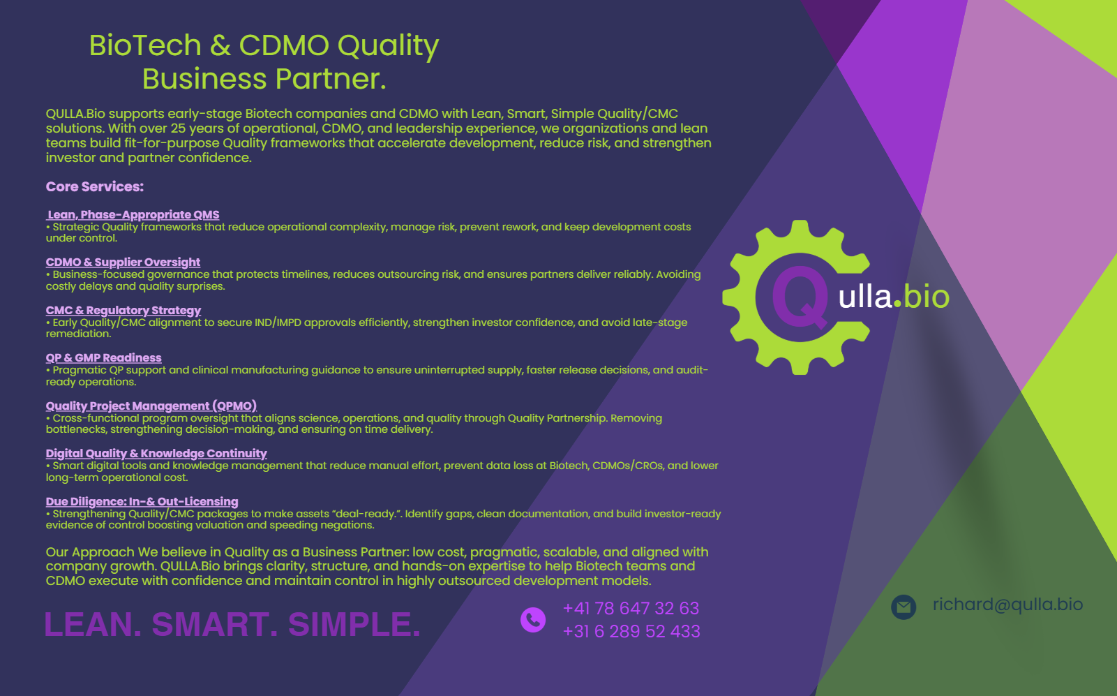 Qulla landing page